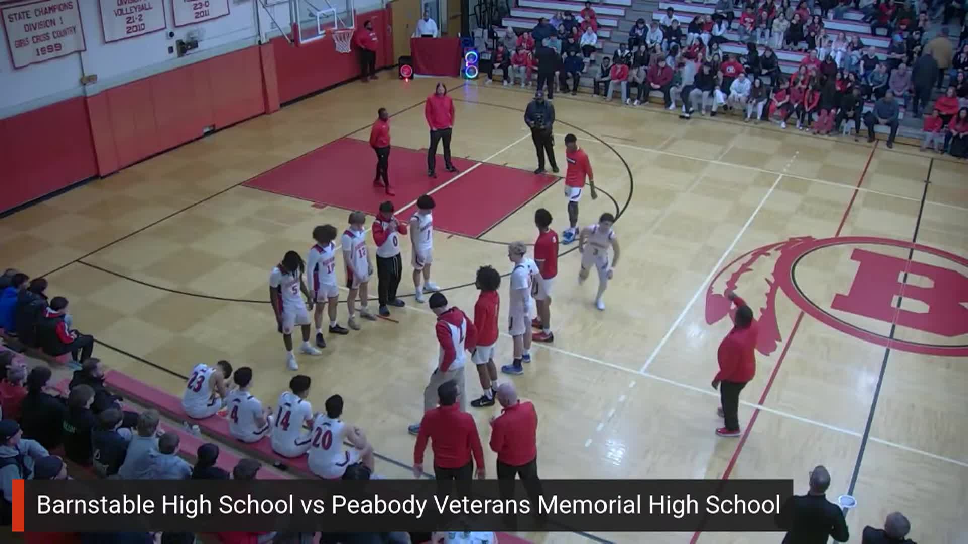 Barnstable High School Boys Basketball vs Peabody Veterans Memorial High School