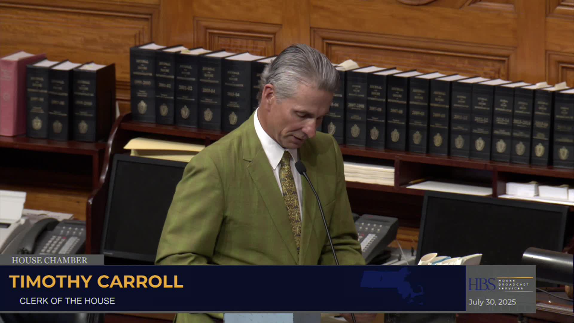 MA House of Representatives Formal Session 007.30.25