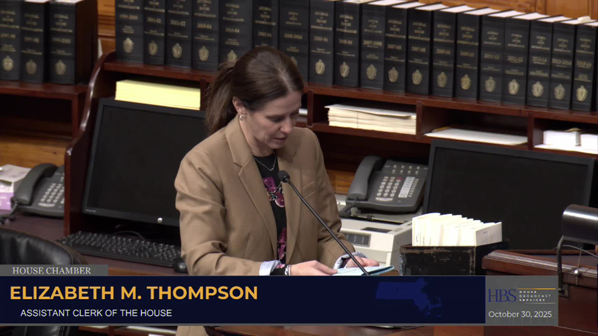 MA House of Representatives Session 10.30.25