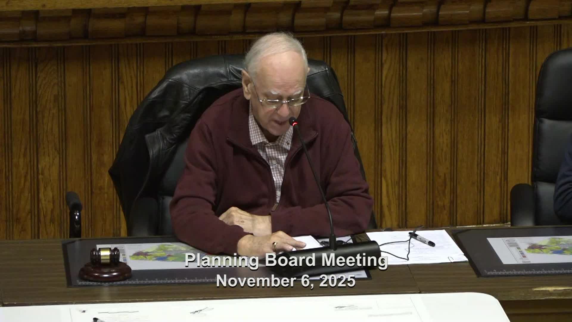 Meeting of the Planning Board 11.06.25