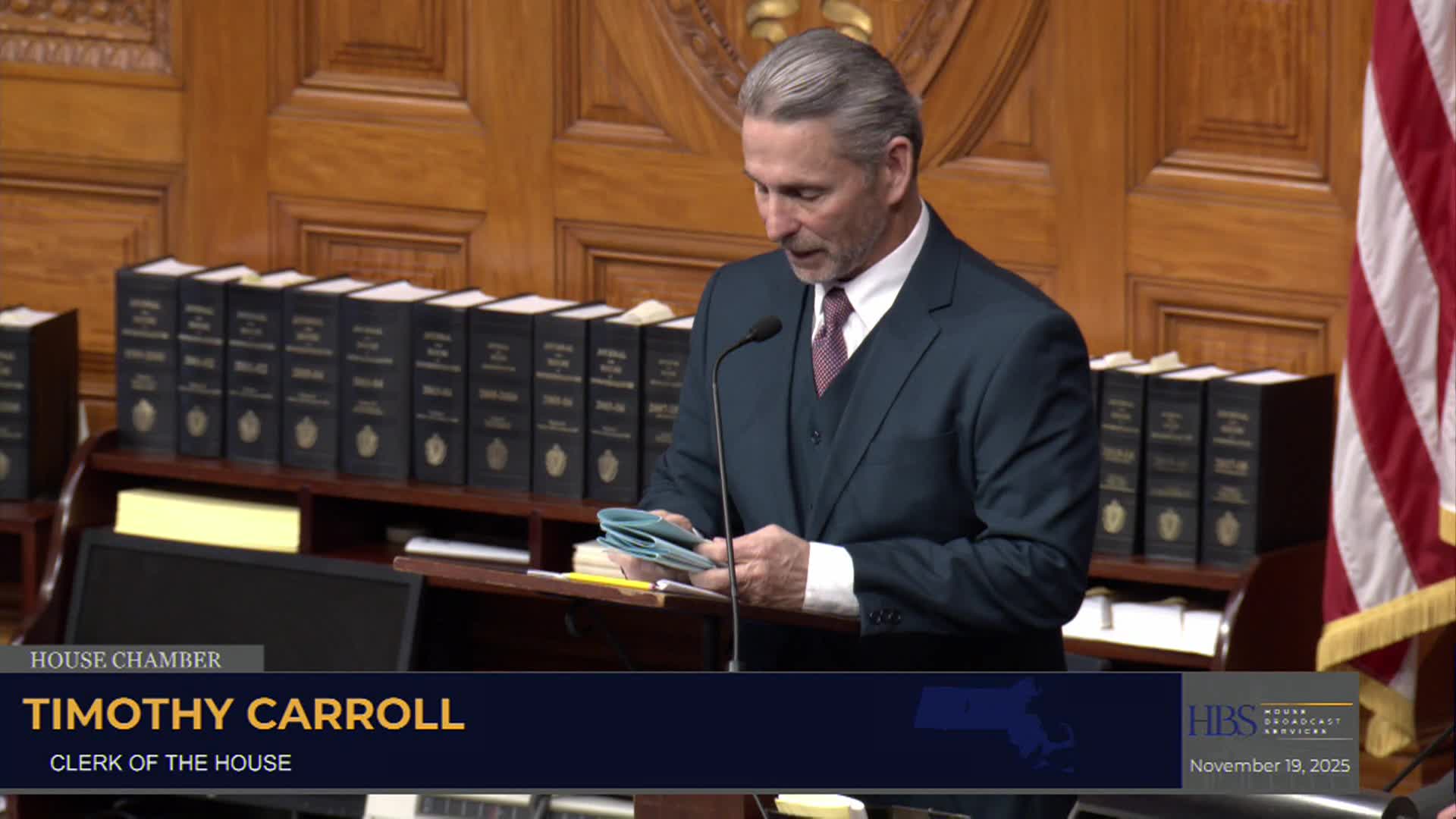 MA House of Representatives Formal Session 11.19.25