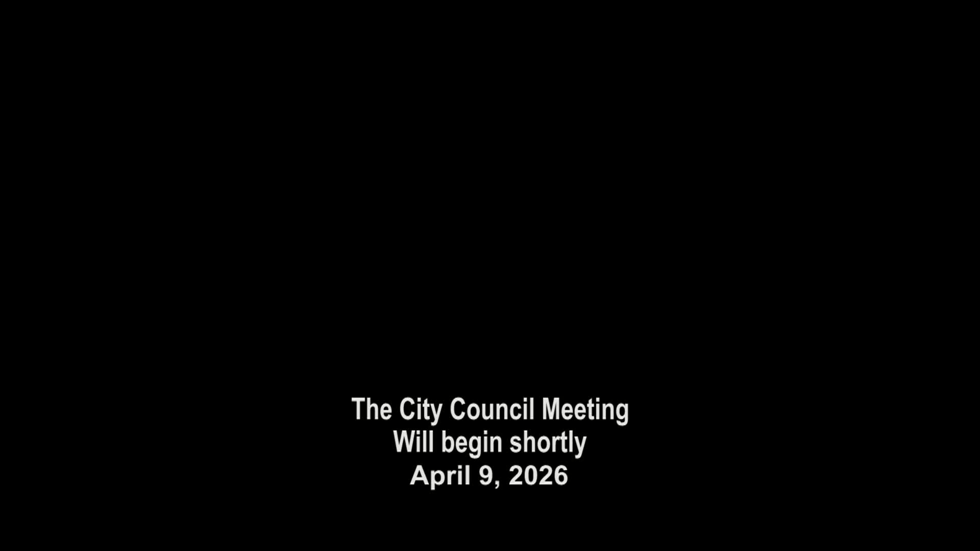 Thumbnail image for Council Committee Meetings and Regular City Council Meeting 04.09.26