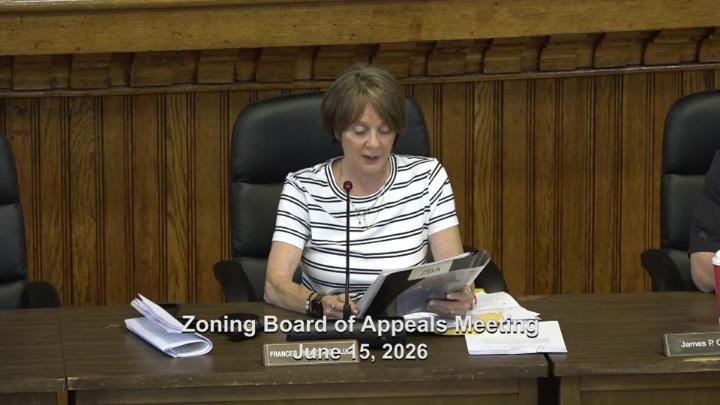 Thumbnail image for Meeting of the Zoning Board of Appeas 06.15.,26