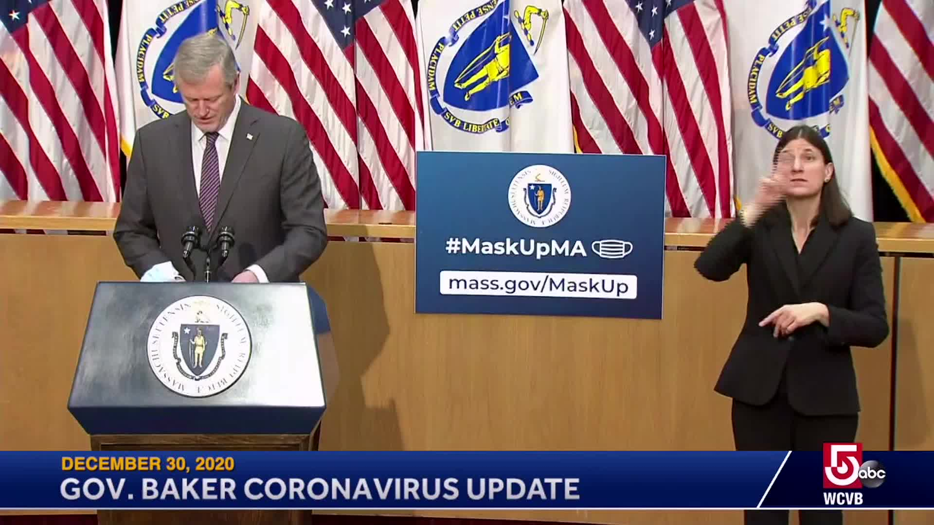 Governor Bakers COVID19 Update Dec., 30, 2020