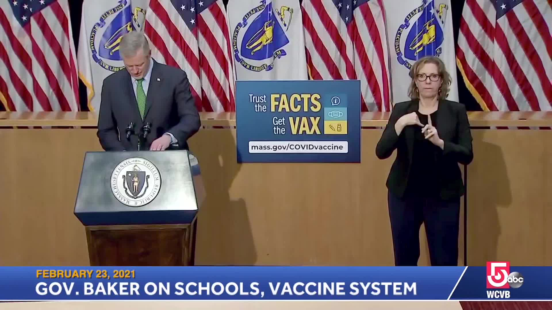 Governor Bakers COVID19 Update Feb., 23, 2021